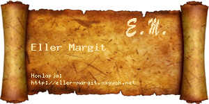 Eller Margit névjegykártya